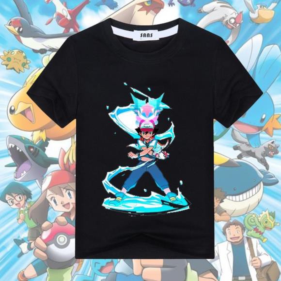 Áo Thun Áo Phông pokemon saitoshi cực chất dành cho b trẻ