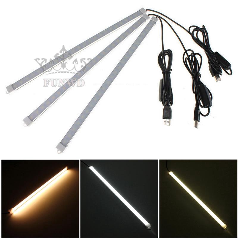 Light Mini Lighting DC 5V Tube Camping Desktop USB Ultra-bright Strip Bar Night Aluminum 3.3ft 60LED Brand New