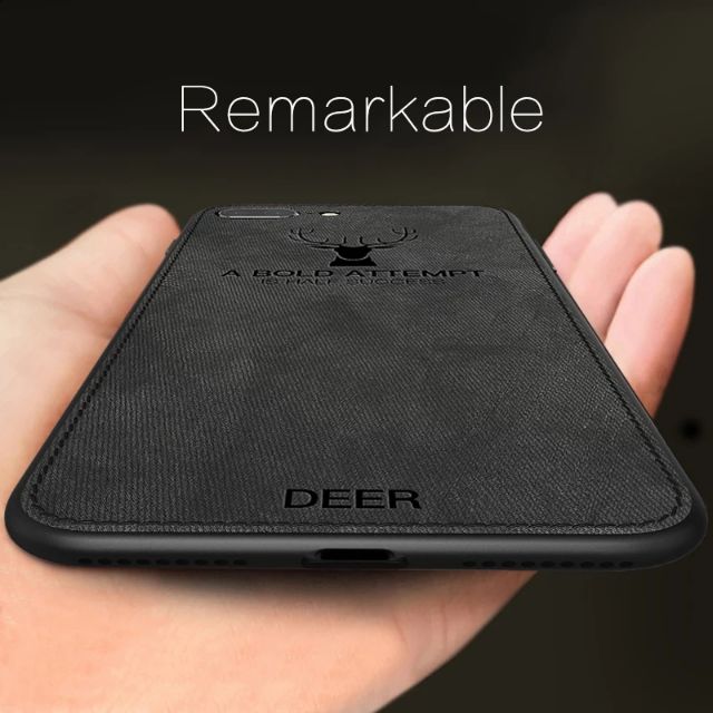 Ốp lưng Iphone 7 Plus / Iphone 7 / 8 / 12 Pro Max / 11 Pro Max / 13 Pro Max chống sốc Vải Deer hươu cao cấp thời trang