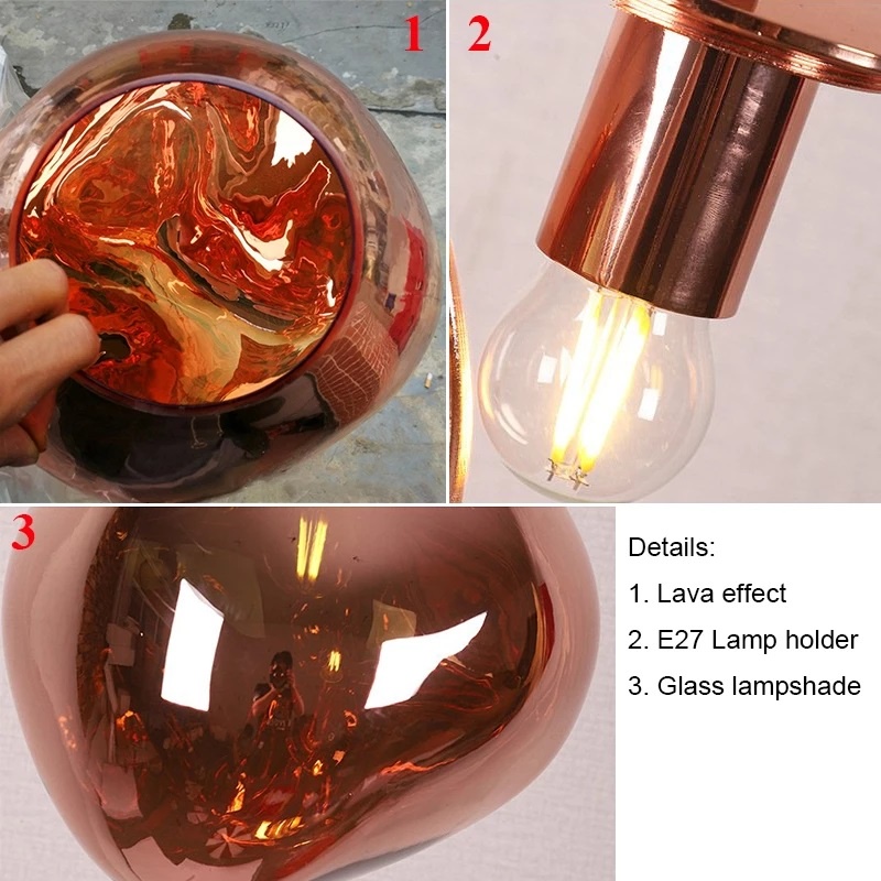 Thủy Tinh ĐèN Thả TrầN BắC ÂU GiảN Led Đèn Chùm Thanh Phòng Khách ĐèN Thả Trang Trí Phòng Ngủ BàN ĂN Hiện Đại ĐèN Treo Trần