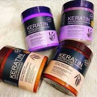 Kem ủ tóc keratin collagen 1000ml lavender brazil nut - ủ hấp tóc cung cấp dưỡng chất keratin