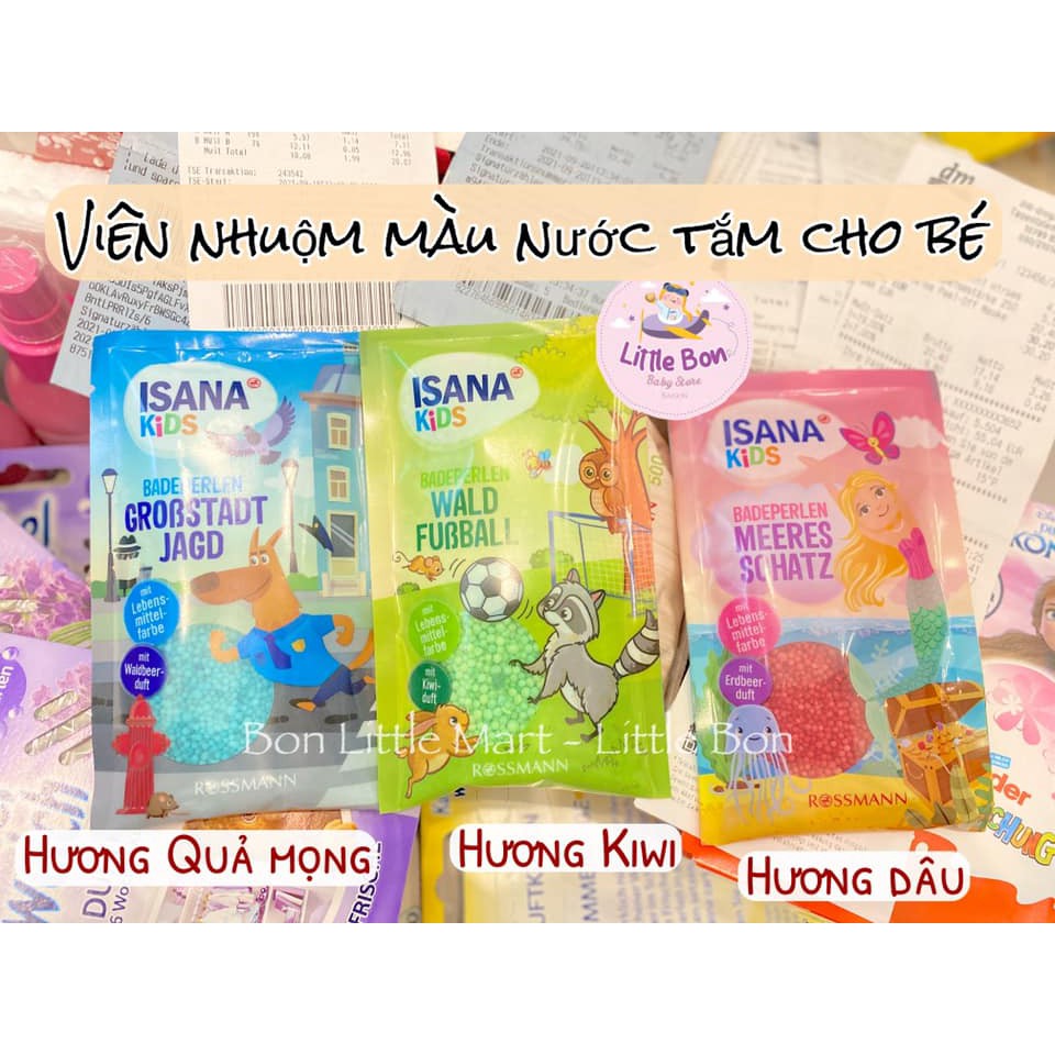 Viên đổi màu nước tắm cho bé Isana Đức bay air 60gr