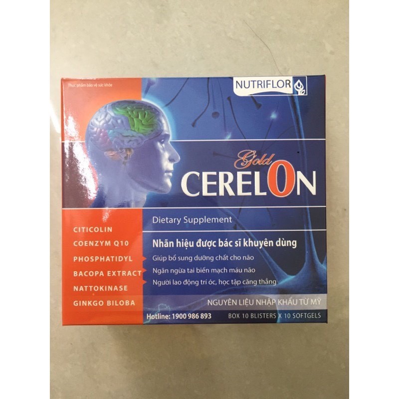 BỔ NÃO CERELON GOLD,HOẠT HUYẾT DƯỠNG NÃO (sản phẩm này ko phải là thuốc không có tác dụng thay thế thuốc chữa bệnh)