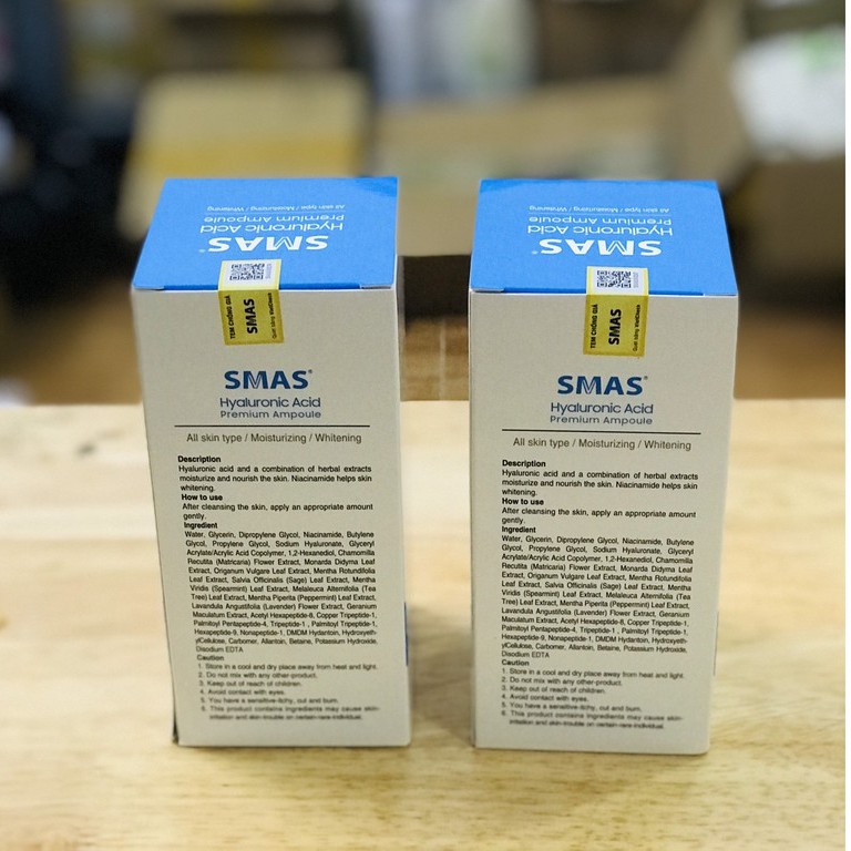 Serum dưỡng ẩm , làm sáng da HA Plus SMAS - Hyaluronic Acid Premium Ampoule
