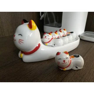 Bộ giữ đũa mèo may mắn