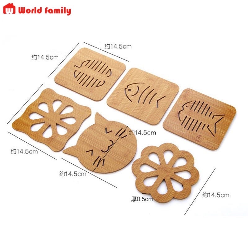 MIẾNG LÓT ĐÁY NỒI, CỐC CHÉN CÁCH NHIỆT BẰNG GỖ _ Giá Bán Sỉ Lẻ
