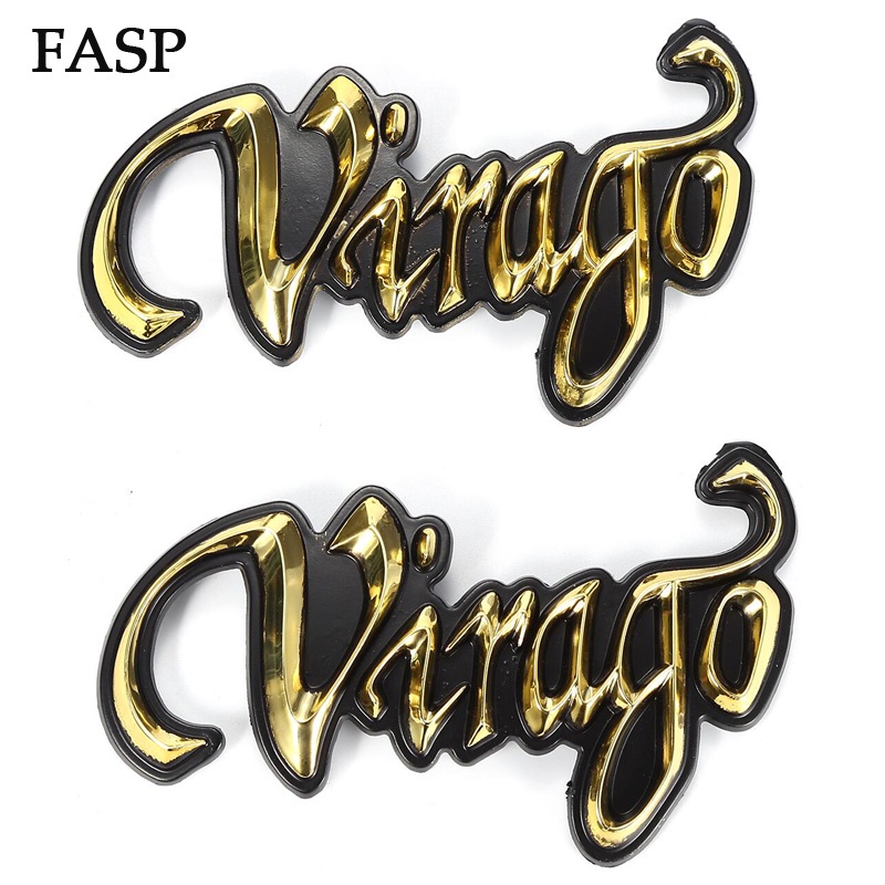 Bộ 2 Logo Nhựa Trang Trí Bình Xăng Xe Mô Tô Yamaha Virago XV250 XV400