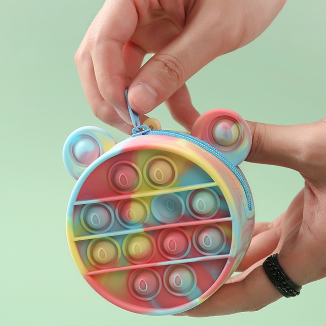 Ví Đựng Tiền Xu Bằng Silicon Họa Tiết Chuột Mickey Nhiều Màu Vui Nhộn