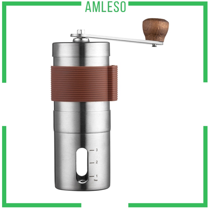 [AMLESO] Manual Coffee Grinder Adjustable Setting for Espresso French Press Camping