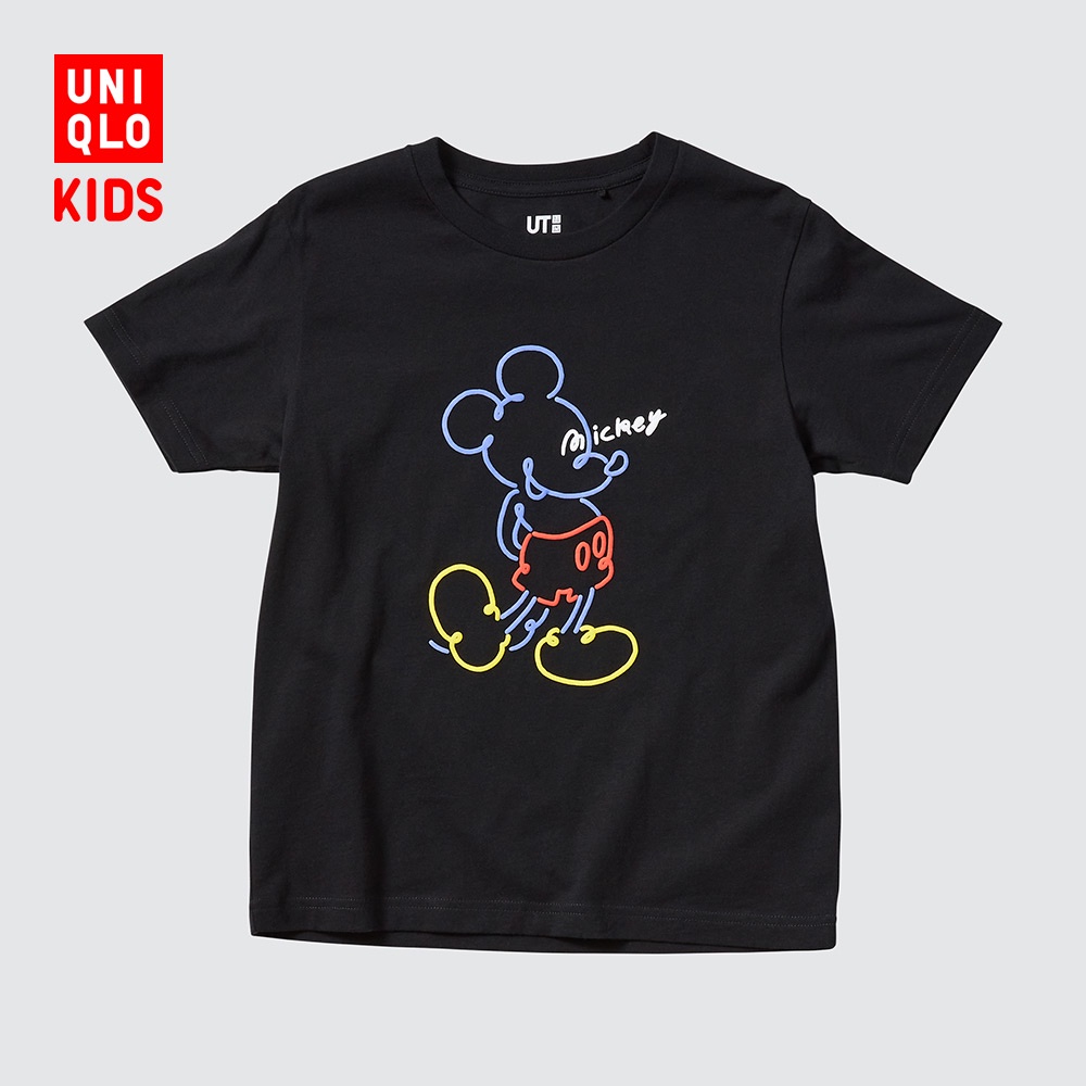 Uniqlo children's wear / boy / girl (ut) mickey stands short sleeve t-shirt (disney) 448651