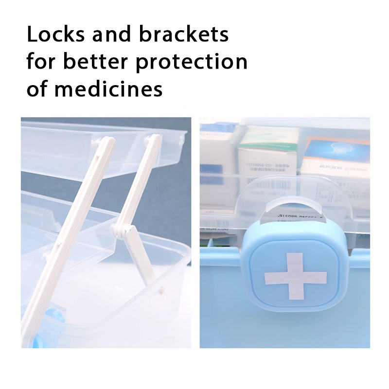 Hộp thuốc gia đình cỡ lớn nhiều tầng đa năng tiện dụng