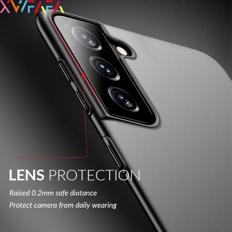 Ốp điện thoại PC cứng nhám siêu mỏng ôm khít máy chống bám vân tay cho Samsung S21 S20 Note 20 Ultra S21+ S20+ S20 FE