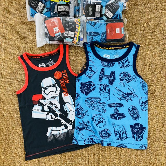 Set áo ba lỗ bé trai
