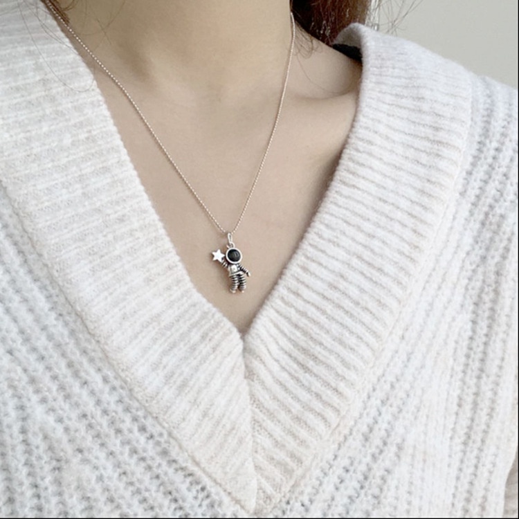 Vòng cổ Cặp Hình Phi Hành Gia Thời Trang Hàn Quốc