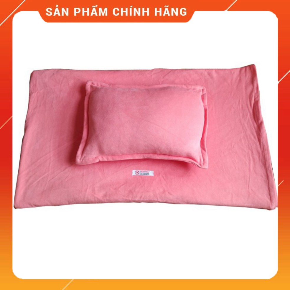 Set chăn gối nỉ văn phòng Nhật Pháp cao cấp 1.7m x 2m