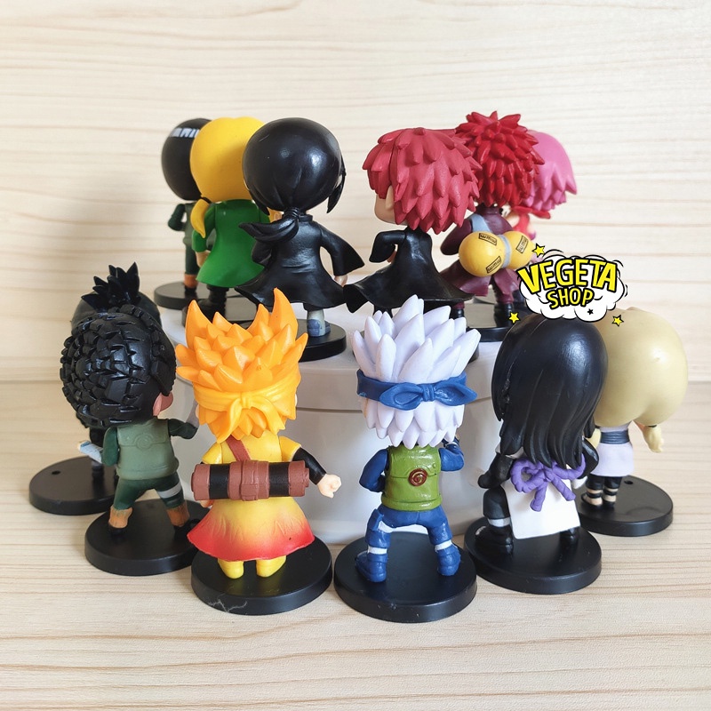 Mô hình Naruto - Bán lẻ tùy chọn 12 mẫu Naruto Kakashi Rock Lee Orochimaru Itachi Shikamaru Tsunade Sasori - Cao 7~8cm