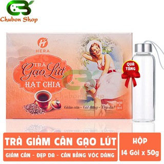 Trà Giảm Cân ⭐️FREESHIP⭐️ Trà Gạo Lứt Hạt Chia Hera – Đào Thải Mỡ Thừa Nhanh Chóng, An Toàn Không Tác Dụng Phụ