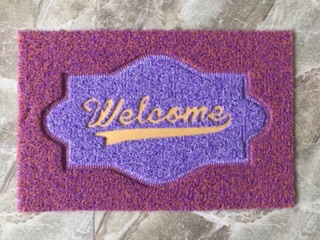 Thảm sợi mì welcome