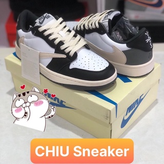 Giày thể thao jd1 cổ thấp travits xám đen giày Sneaker Jordan 1 cổ tháp travits xám đen chất lượng cao
