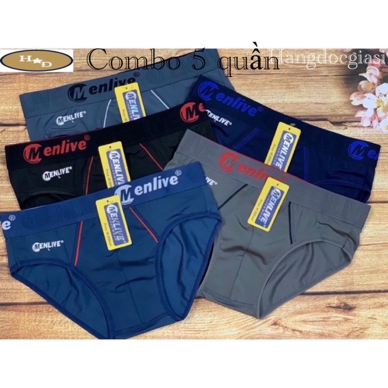 Quần sịp nam Menlive ( combo 5 quần )