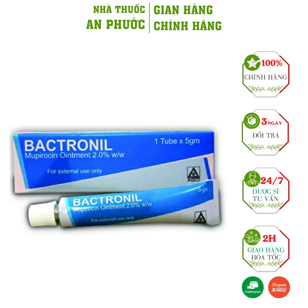 Kem Bôi Ngoài Da Bactronil  ⚡ CAM KẾT CHÍNH HÃNG ⚡  Làm giảm Chốc , vi.ê.m nang lông , nhọt hiệu quả