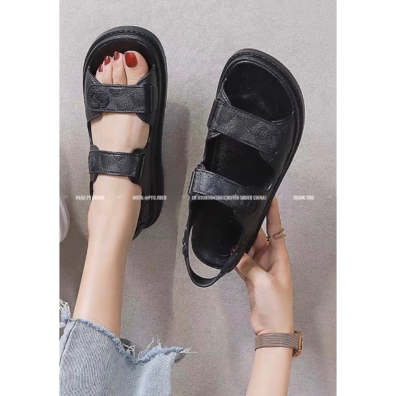 Giày sandal nữ mẫu hiệu chất nhựa dẻo hàng chuẩn quảng châu