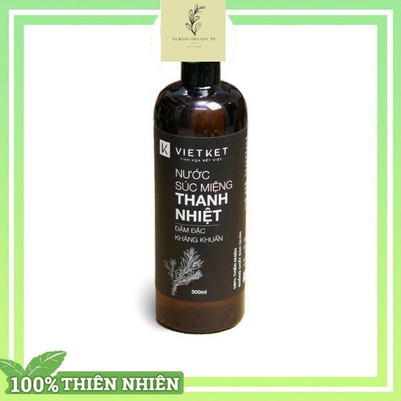 Nước Súc Miệng Thảo Dược - Ngăn Ngừa Hôi Miệng - Khỏi Lo Chảy Máu Chân Răng, Sưng Lợi VIETKET 500ML