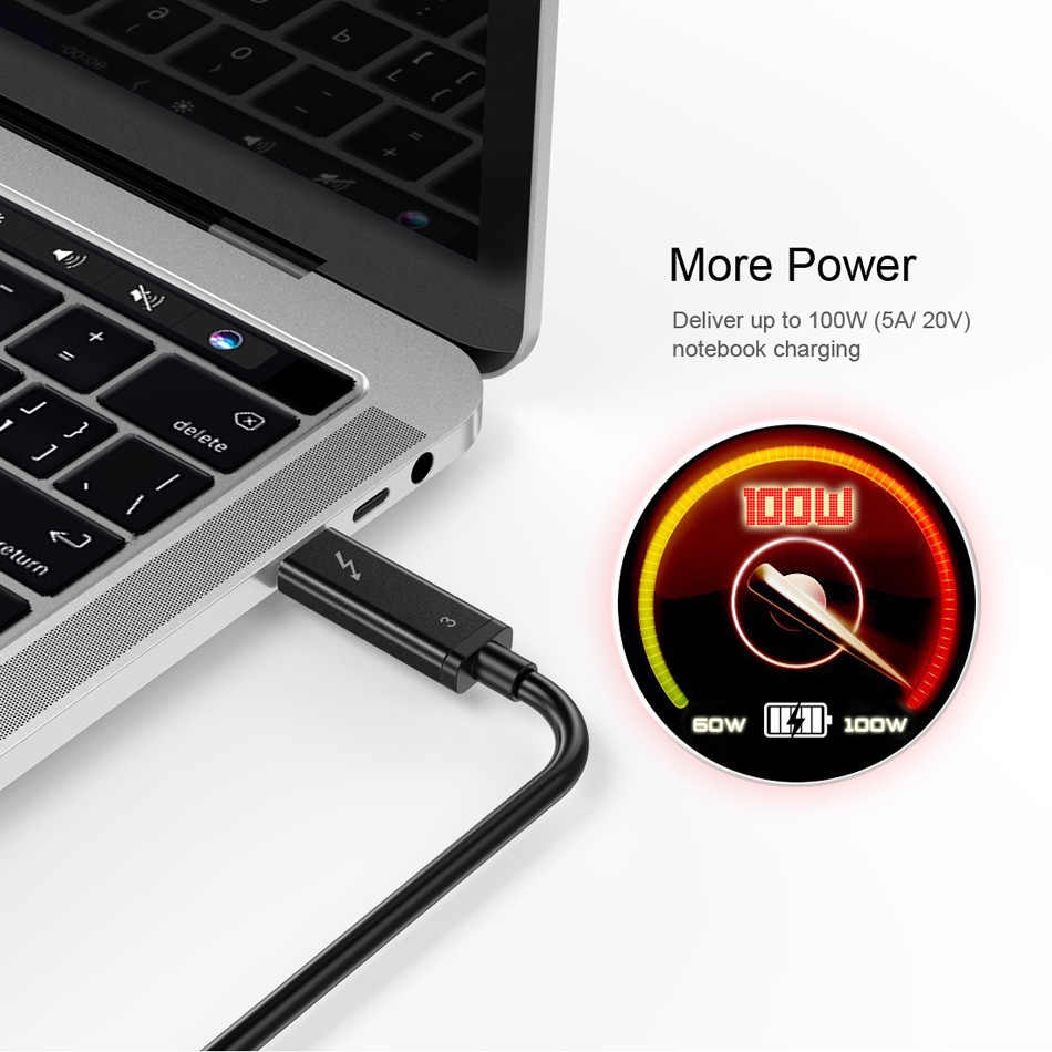 Dây Cáp Type C To C Thunderbolt 3 Dài 2 Mét Sạc Nhanh 100W 40Gbps 5K 60Hz CHOETECH A3006 - Hàng Chính Hãng