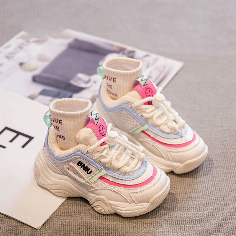 Hàng Mới Về [Hàng Mới Về] Giày Thể Thao Cotton Có Dây Buộc Nhiều Màu Sắc Phong Cách Thể Thao Phù Hợp Với Mùa Thu Và Mùa Đông Cho Bé Gái/Bé Gái