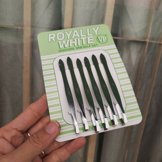 Túi 6 cái nhíp Royal White loại thường