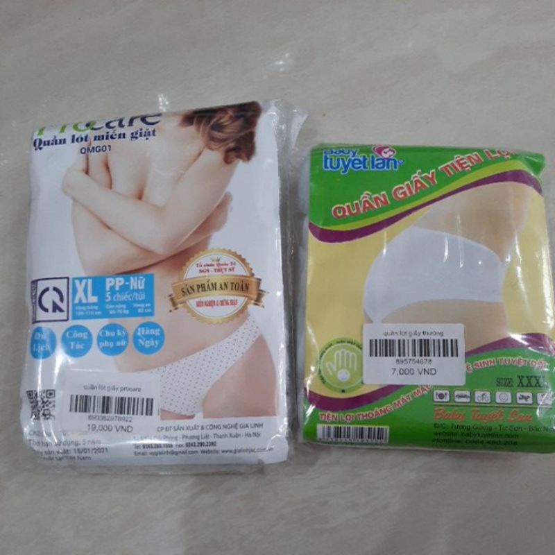 Quần lót giấy Procare dùng 1 lần
