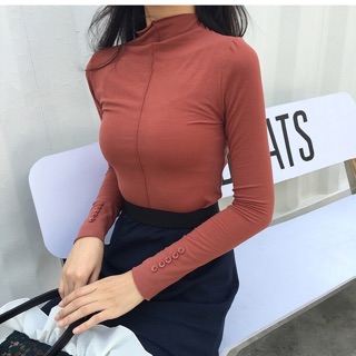 Áo thun nữ cổ cao chất mịn