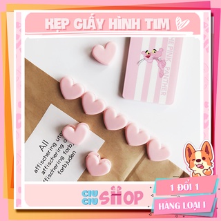 Kẹp giấy hình tim phong cách Hàn Quốc