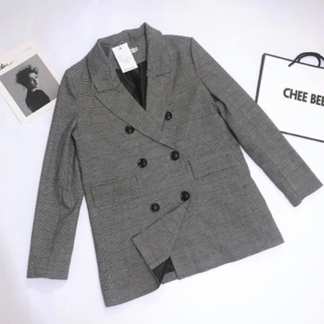 Áo vest kẻ 6 cúc, có ảnh thật và clip | BigBuy360 - bigbuy360.vn