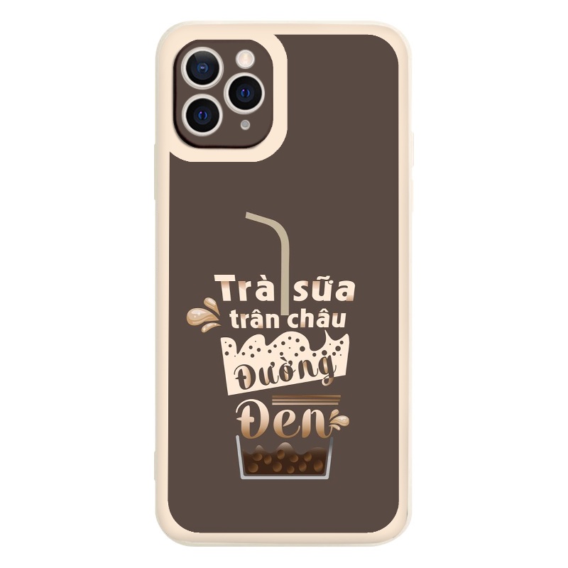 Ốp lưng iPhone ly trà sữa trân châu đường đen dành cho ip 7 Plus/8Plus/XR/XS Max/11/X/12/12 Pro Max