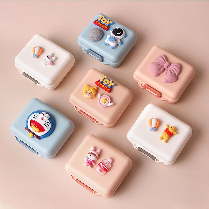 Hộp Đựng Thuốc 7 Ngày Mini Chống Ẩm Dễ Thương