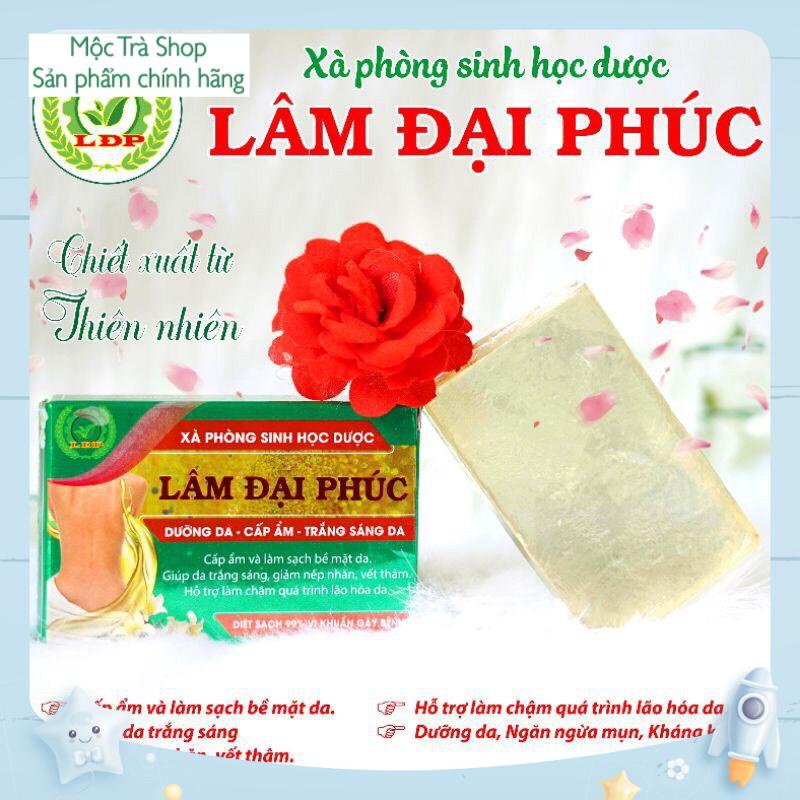 XÀ BÔNG TẮM SINH HỌC GIẢM MỤN LƯNG, DƯỠNG SÁNG DA LÂM ĐẠI PHÚC 100gr