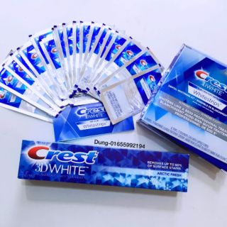 Miếng dán trắng răng Crest 3D Glamorous White