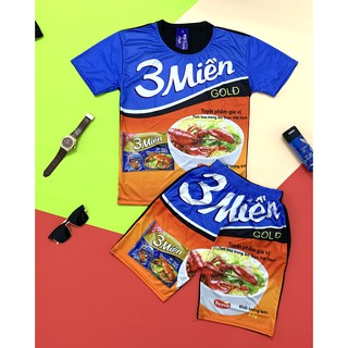 🌟Bộ hè nam_áo thun nam mì tôm ba miền