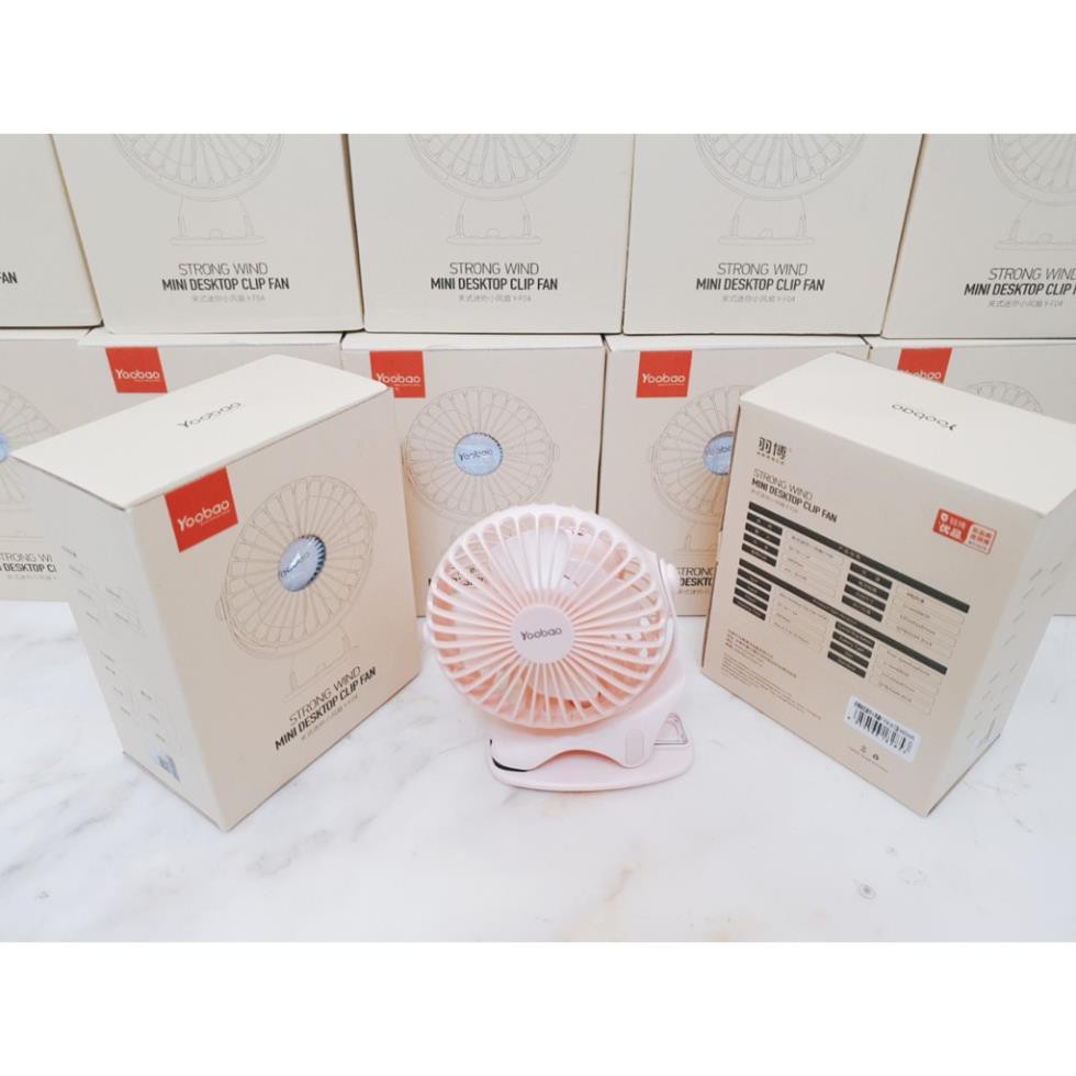 Quạt kẹp xe đẩy Yoobao F04 tích điện 6400mAh pin trâu đến 32 tiếng bảo hành 12 tháng