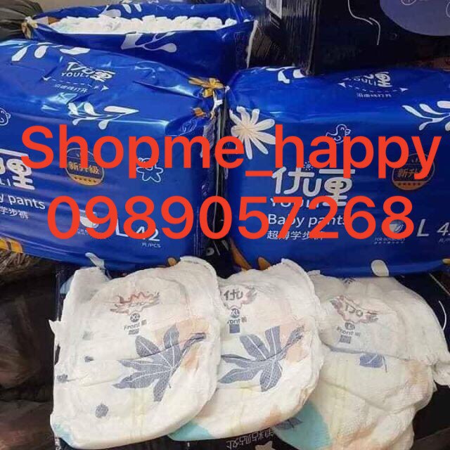 Thùng Bỉm Youli 2 Bịch Dán/Quần Nội Địa Trung Giá Tốt Đủ Size S1