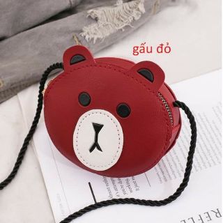TÚI ĐEO CHÉO HÌNH CON VẬT CHO BÉ ( CON ONG, CON ỐC SÊN, CON BỌ ĐỎ, GẤU ĐỎ)
