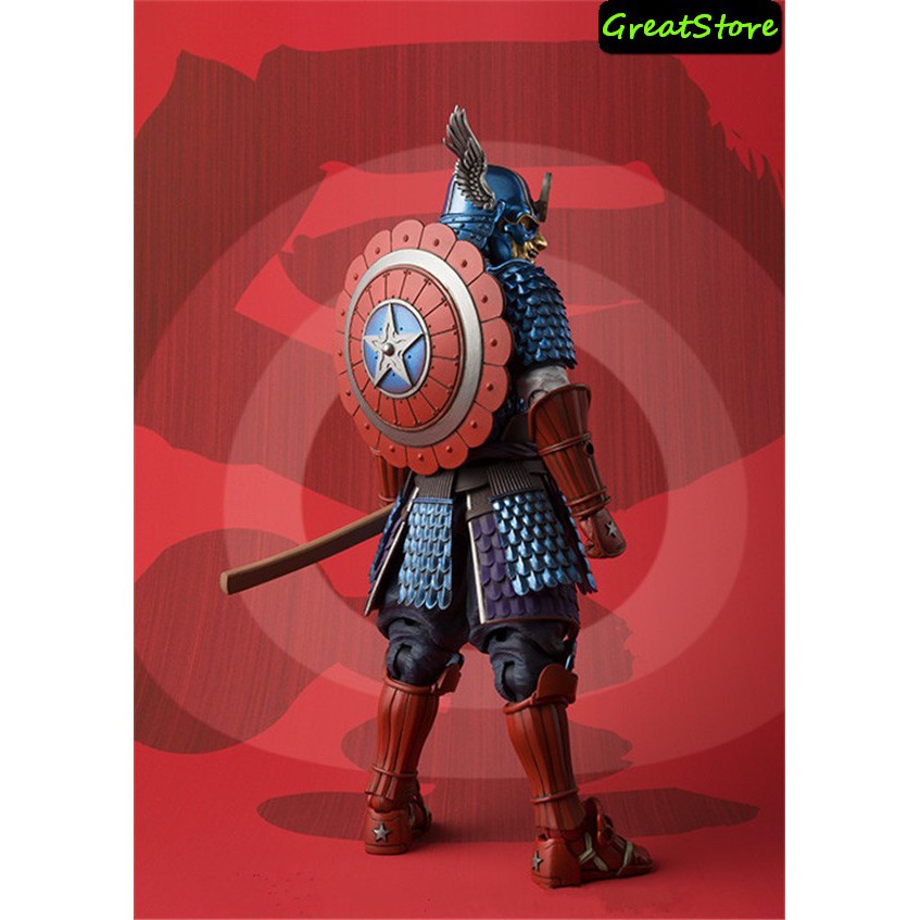 ( HÀNG CÓ SẴN ) MÔ HÌNH NHÂN VẬT SAMURAI CAPTAIN AMERICA FIGMA CỬ ĐỘNG ĐƯỢC