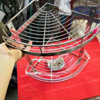 Kệ góc inox 304 2 tầng