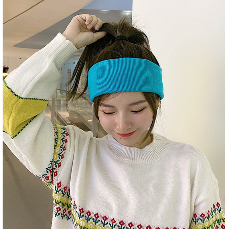 Băng Đô Dệt Kim Màu Trơn Thấm Hút Mồ Hôi Phong Cách Hip Hop Thời Trang Cho Nam Và Nữ 22106