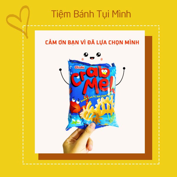 [10 gói] Bánh snack cua chua ngọt 15gram