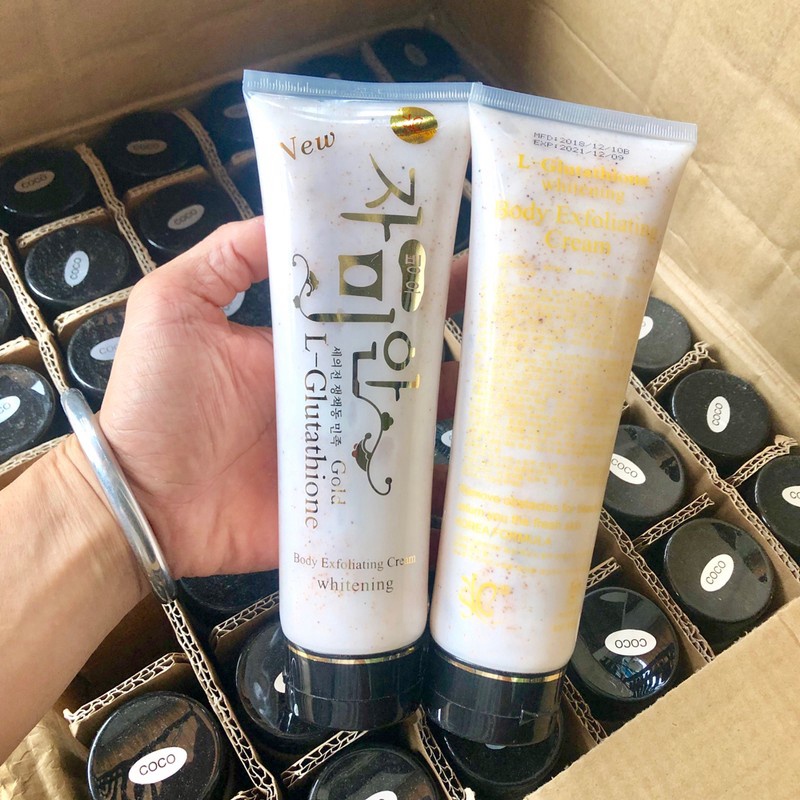 Ɡel Tẩy tế bào chết có hạt L-GLUTATHIONE HÀN QUỐC tuýp 300gr