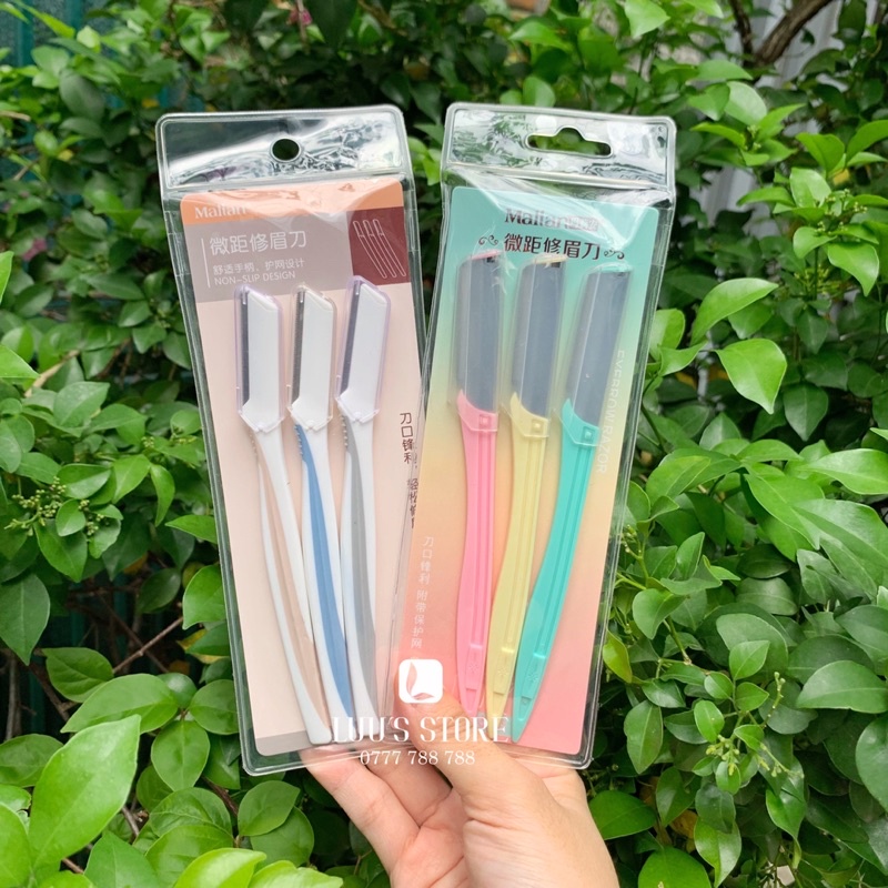 Dao Cạo Lông Mày Hộp 3 Cái