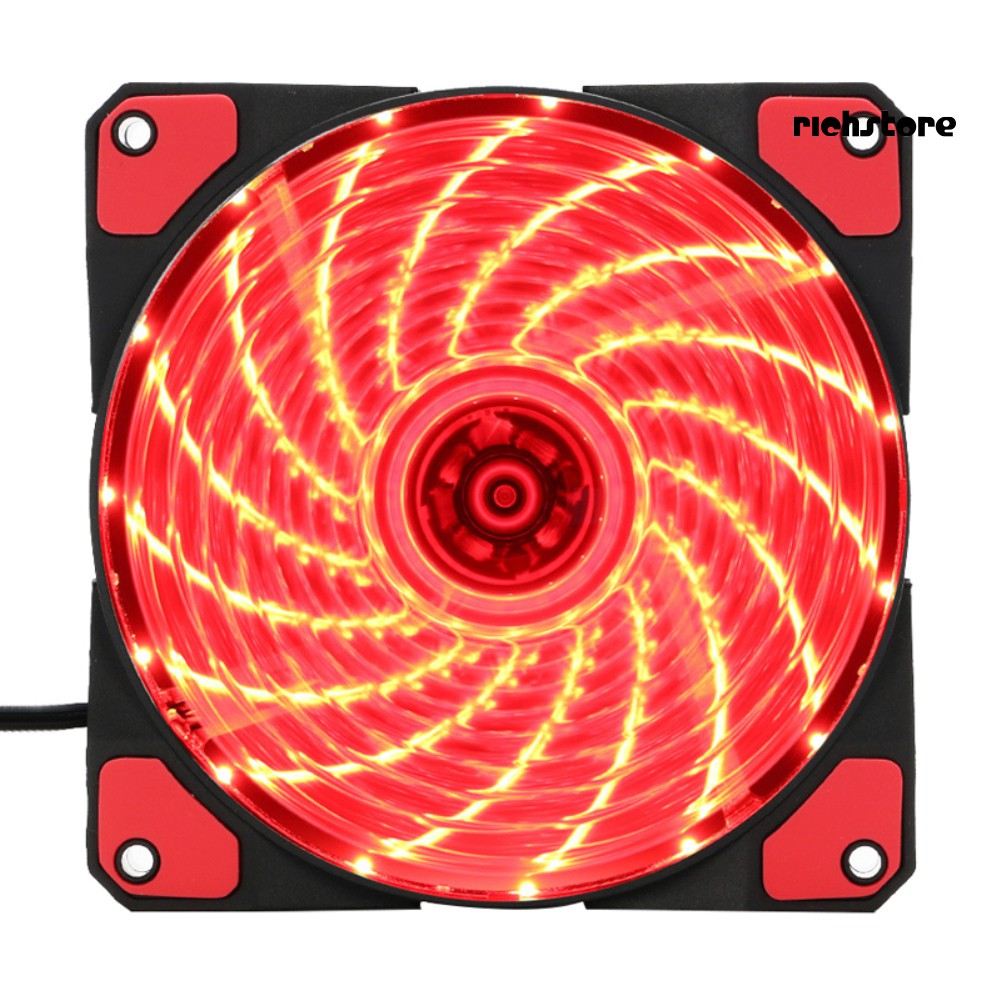 Quạt Tản Nhiệt 12x12cm 12v 15 Led Cho Pc