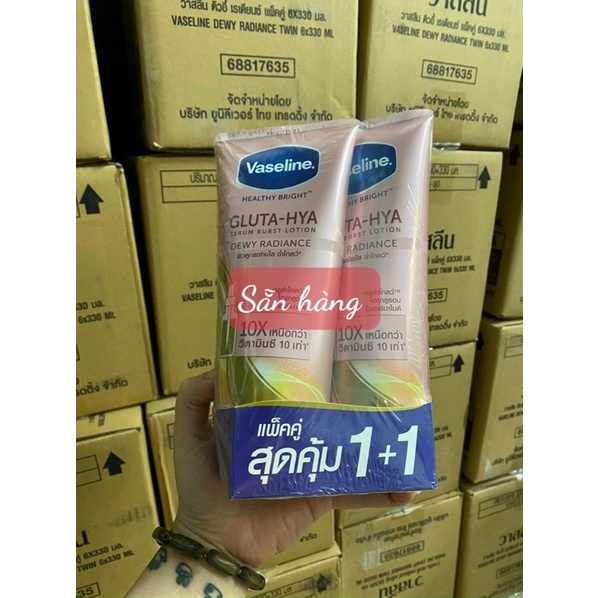 [HÀNG CHÍNH HÃNG] Sữa dưỡng thể Vaseline Healthy Bright Gluta HYA